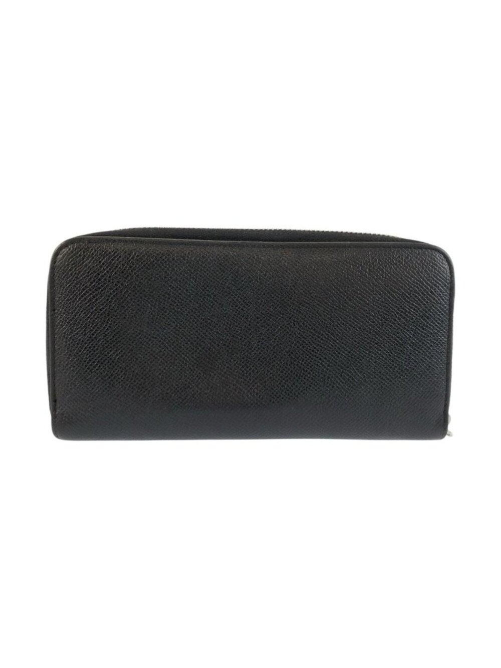 Bvlgari Black Silver Leather Wallet